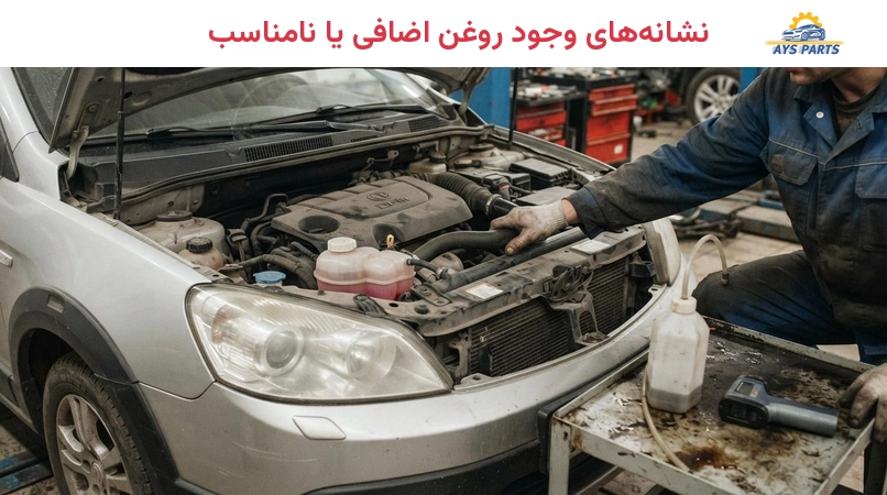 نشانههای وجود روغن اضافی یا نامناسب