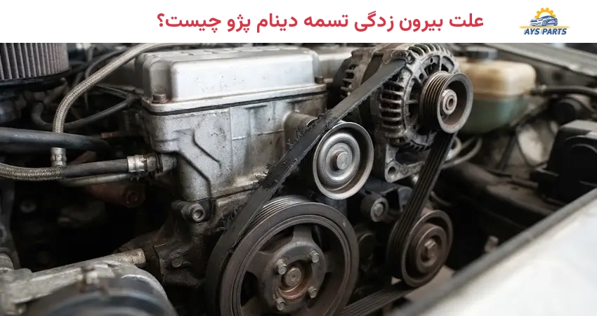 علت بیرون زدگی تسمه دینام پژو چیست؟